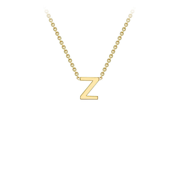 9ct Yellow Gold 'Z' Initial Adjustable Letter Necklace 38/43cm