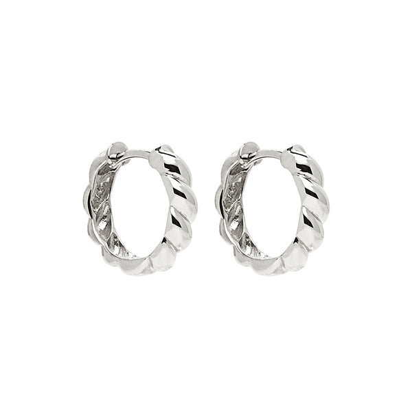 Najo Zippy Twist Huggie Earrings