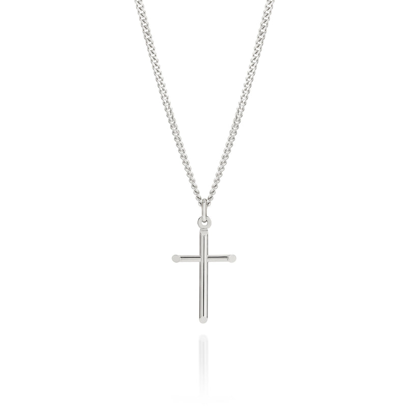 Silver cross pendant