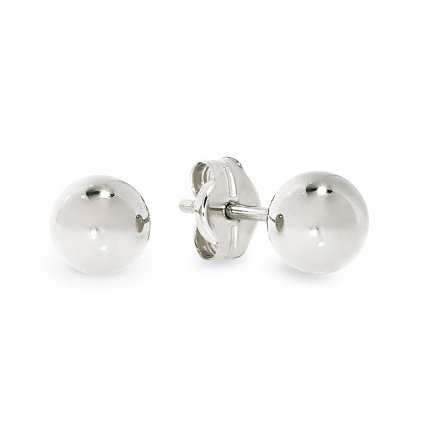 Silver Polished 5mm Ball Studs