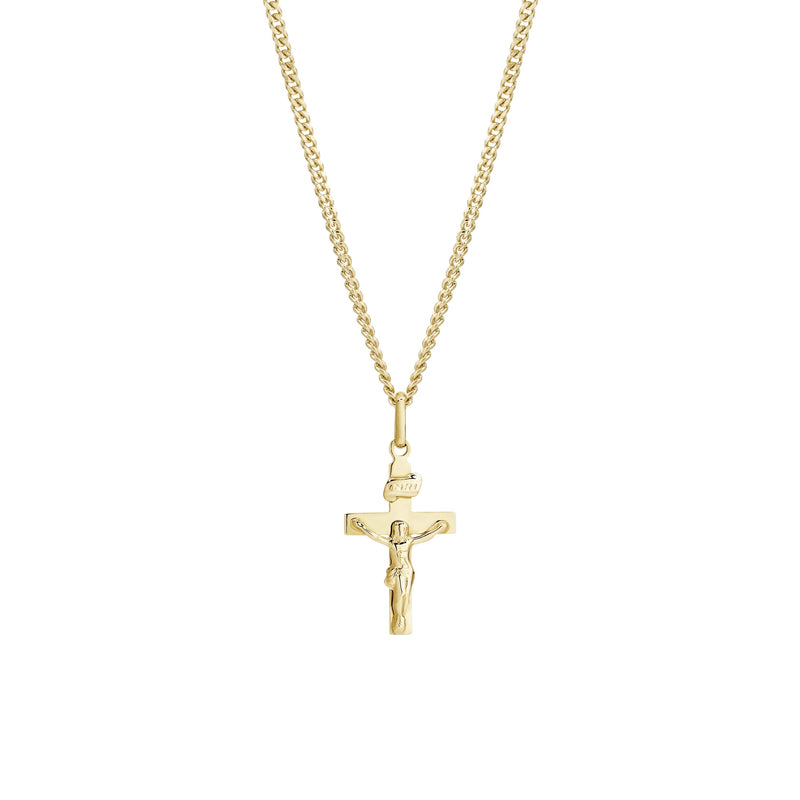 9ct gold crucifix pendant