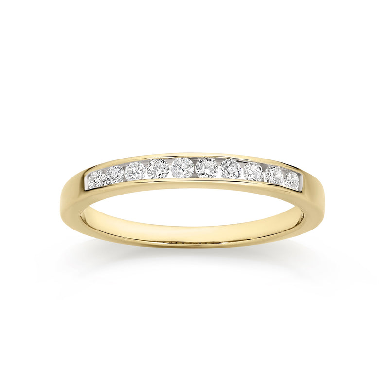 9ct gold 0.25ct diamond ring