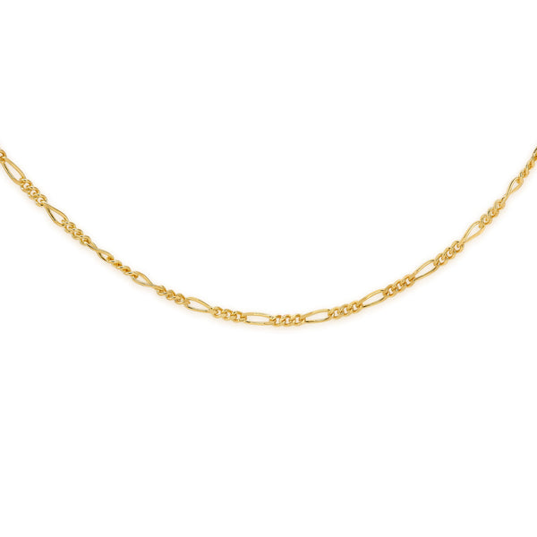 9ct gold figaro 1:3 chain