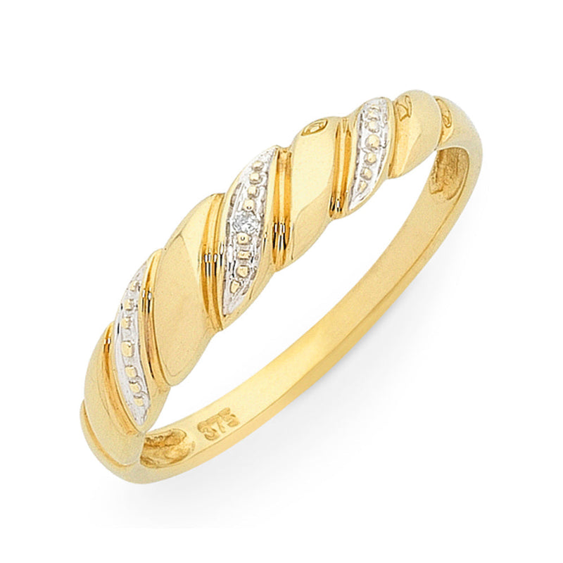 9Ct Gold Diamond Ring