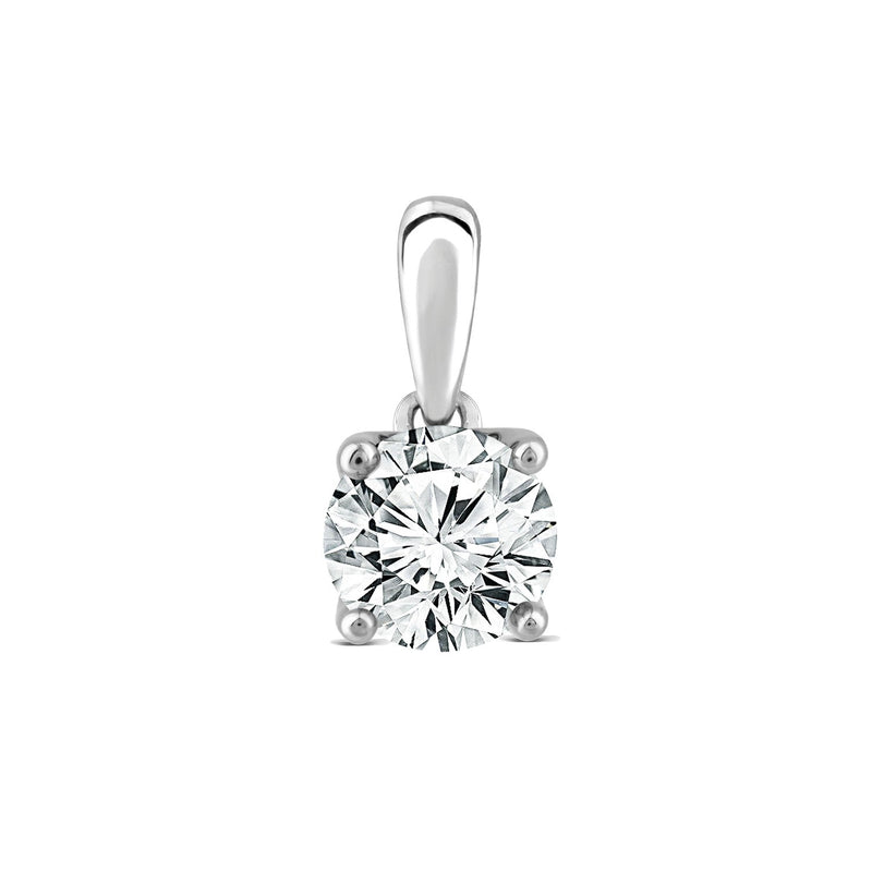 0.70ct Lab Grown Diamond Pendant in 18ct White Gold