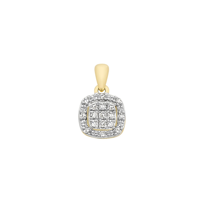 9ct Gold Diamond Pendant