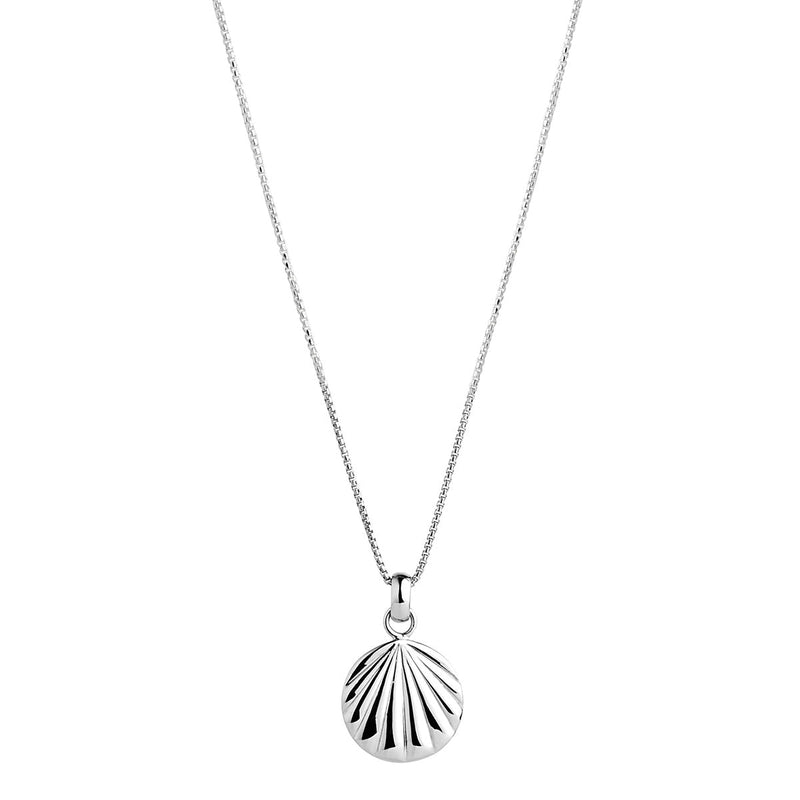 Seashell Silver Pendant Necklace (45cm+ext)