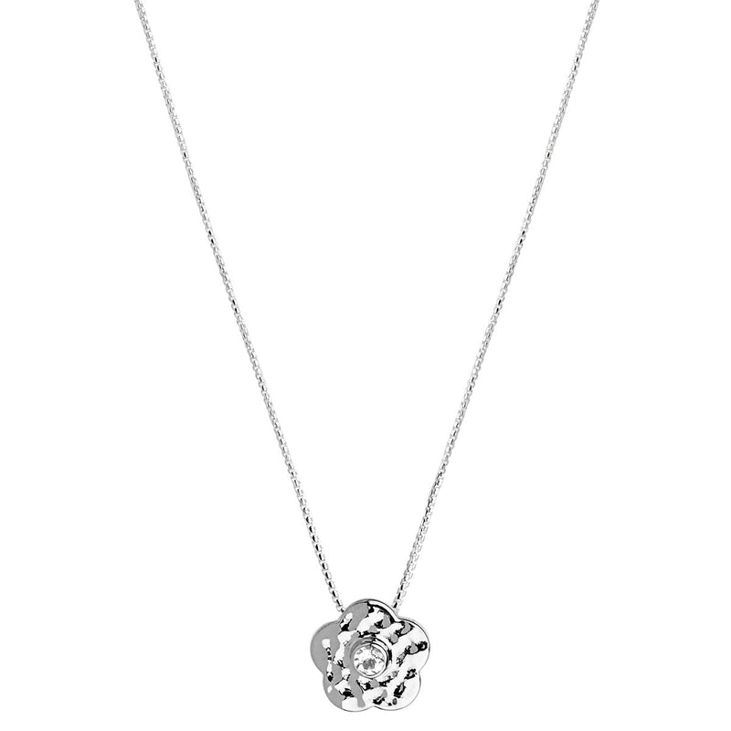 Forget-Me-Not Silver Pendant Necklace (45cm+ext)