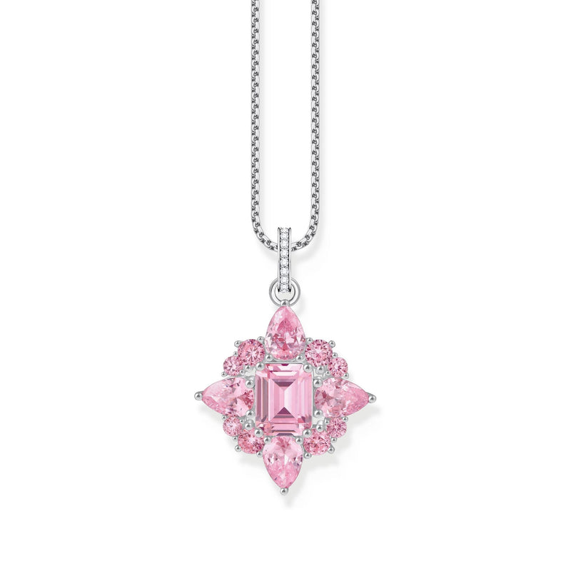 THOMAS SABO Pendant with Pink Zirconia Stones